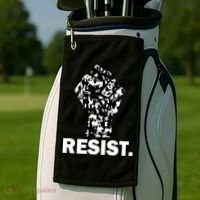 Resist Fist Pattern Hand Golf Towel thumb 2