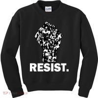 Resist Fist Pattern Hand Kids Sweatshirt thumb 0