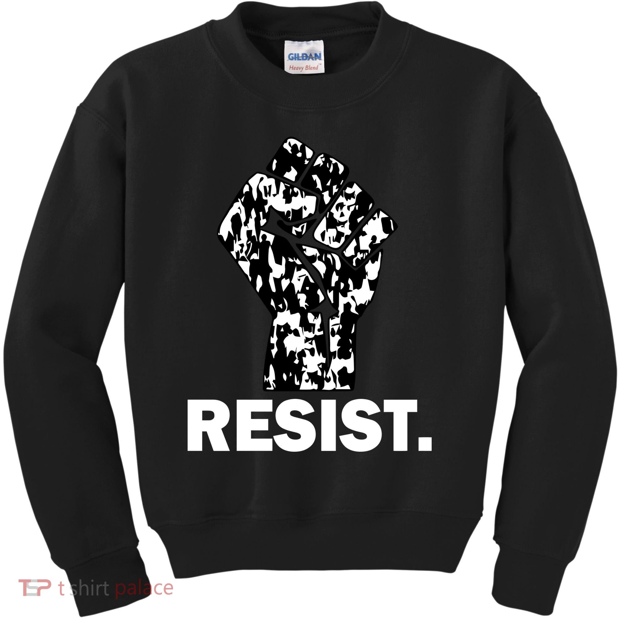 Resist Fist Pattern Hand Kids Sweatshirt
