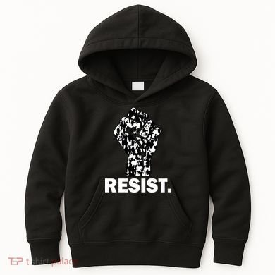 Resist Fist Pattern Hand Kids Hoodie