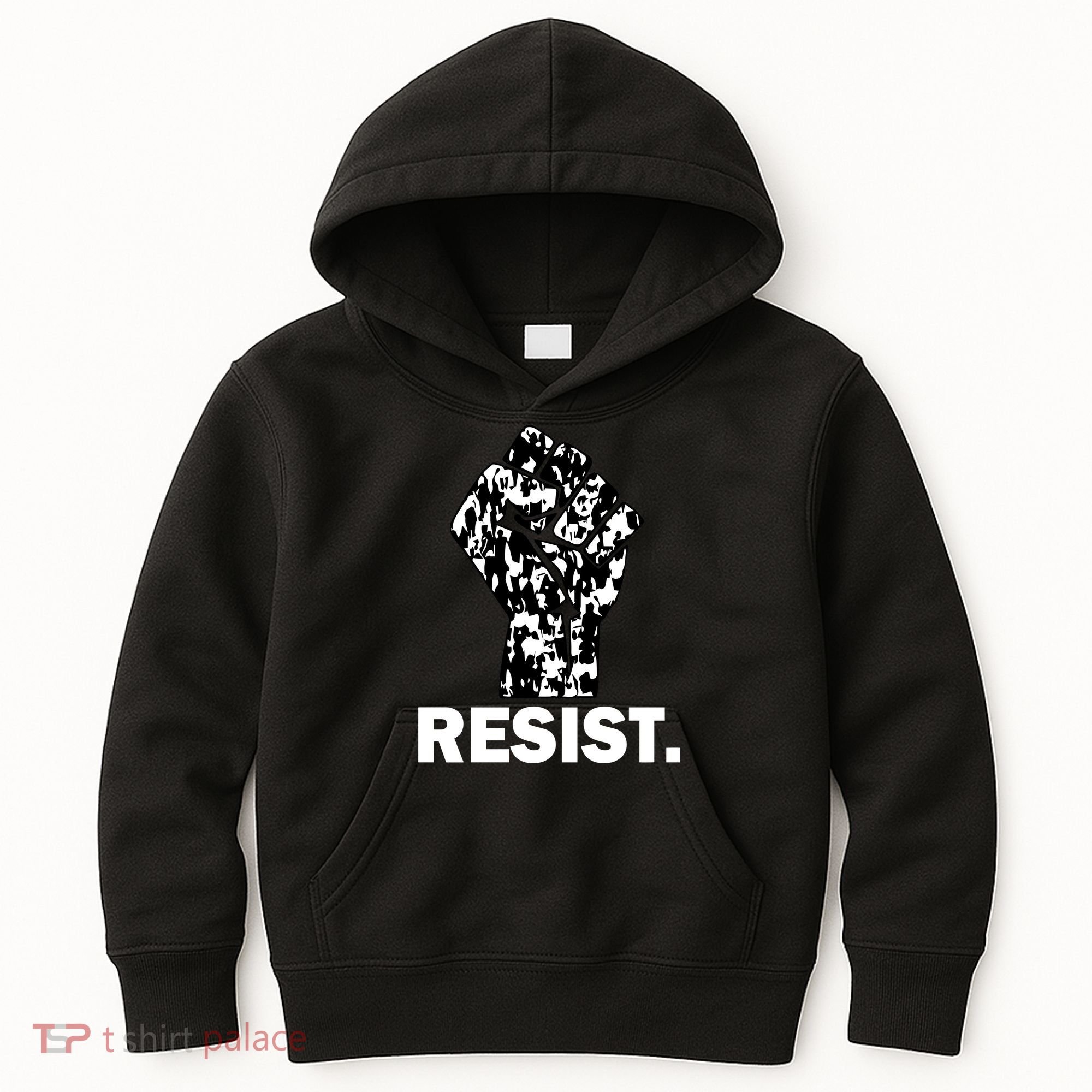 Resist Fist Pattern Hand Kids Hoodie