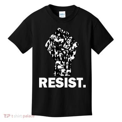 Resist Fist Pattern Hand Kids T-Shirt