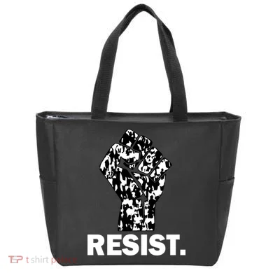 Resist Fist Pattern Hand Tote Bag