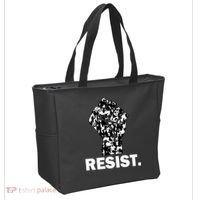 Resist Fist Pattern Hand Tote Bag thumb 2