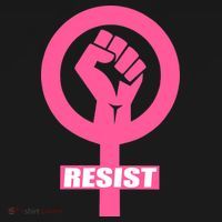 Resist Fist Women's Rights Logo Anti Trump Protest Women's Tank Top thumb 5