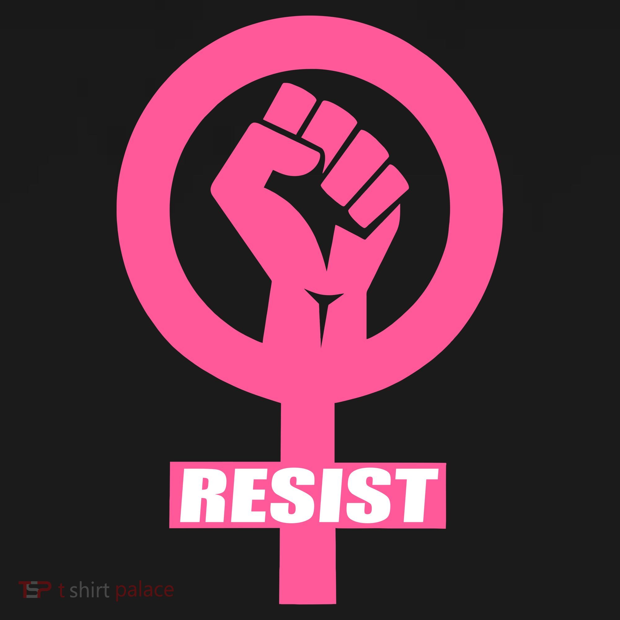 Resist Fist Women's Rights Logo Anti Trump Protest Women's Tank Top