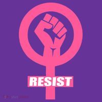 Resist Fist Women's Rights Logo Anti Trump Protest T-Shirt thumb 7