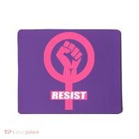 Resist Fist Women's Rights Logo Anti Trump Protest Mousepad thumb 0