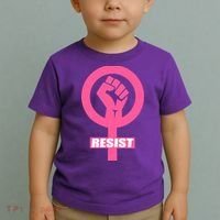 Resist Fist Women's Rights Logo Anti Trump Protest Toddler T-Shirt thumb 2