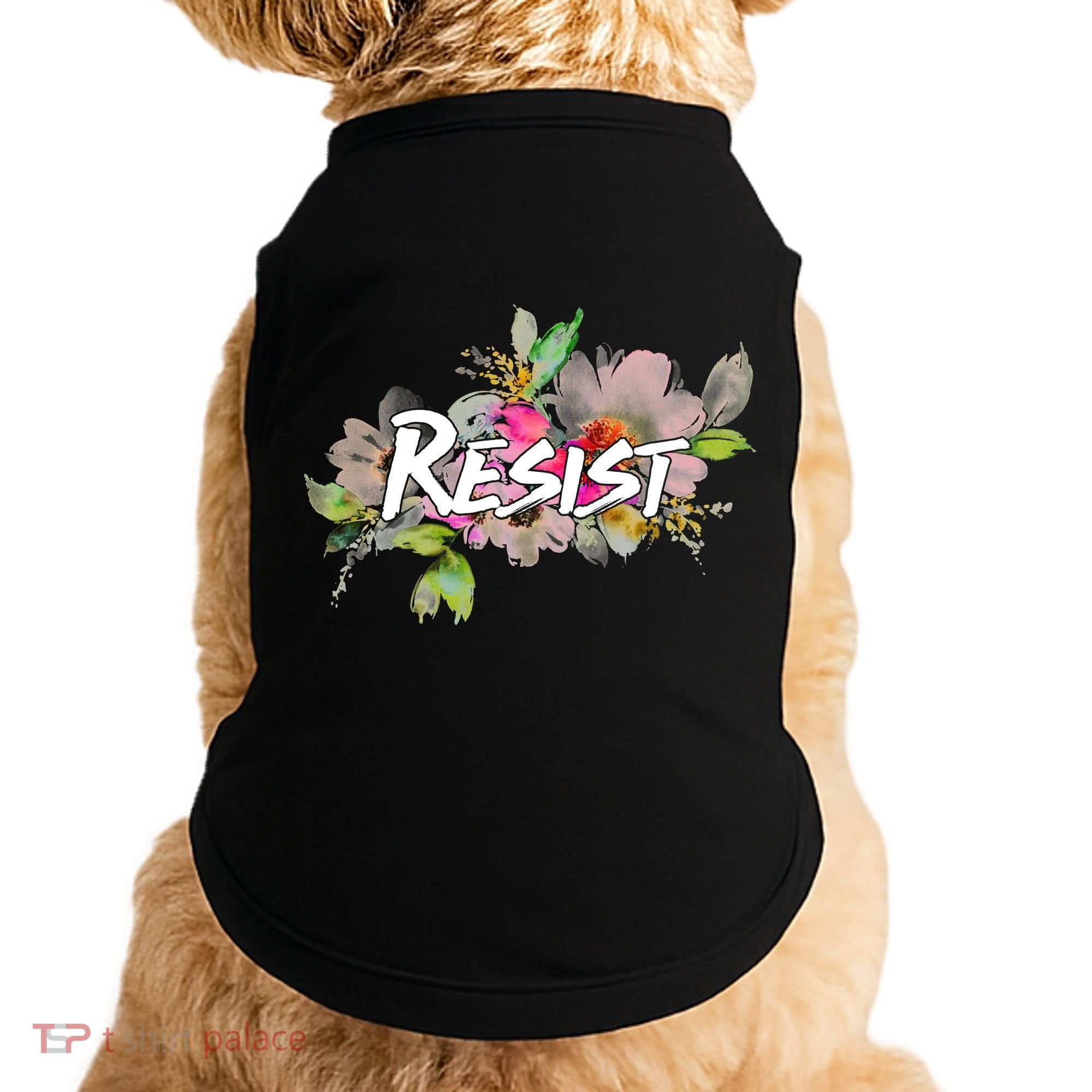 Resist Flower Logo Doggie Tank