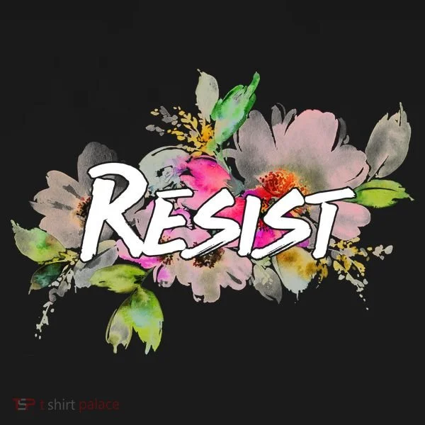 Resist Flower Logo Doggie Tank