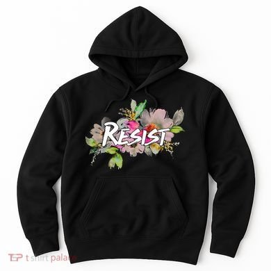 Resist Flower Logo Hoodie