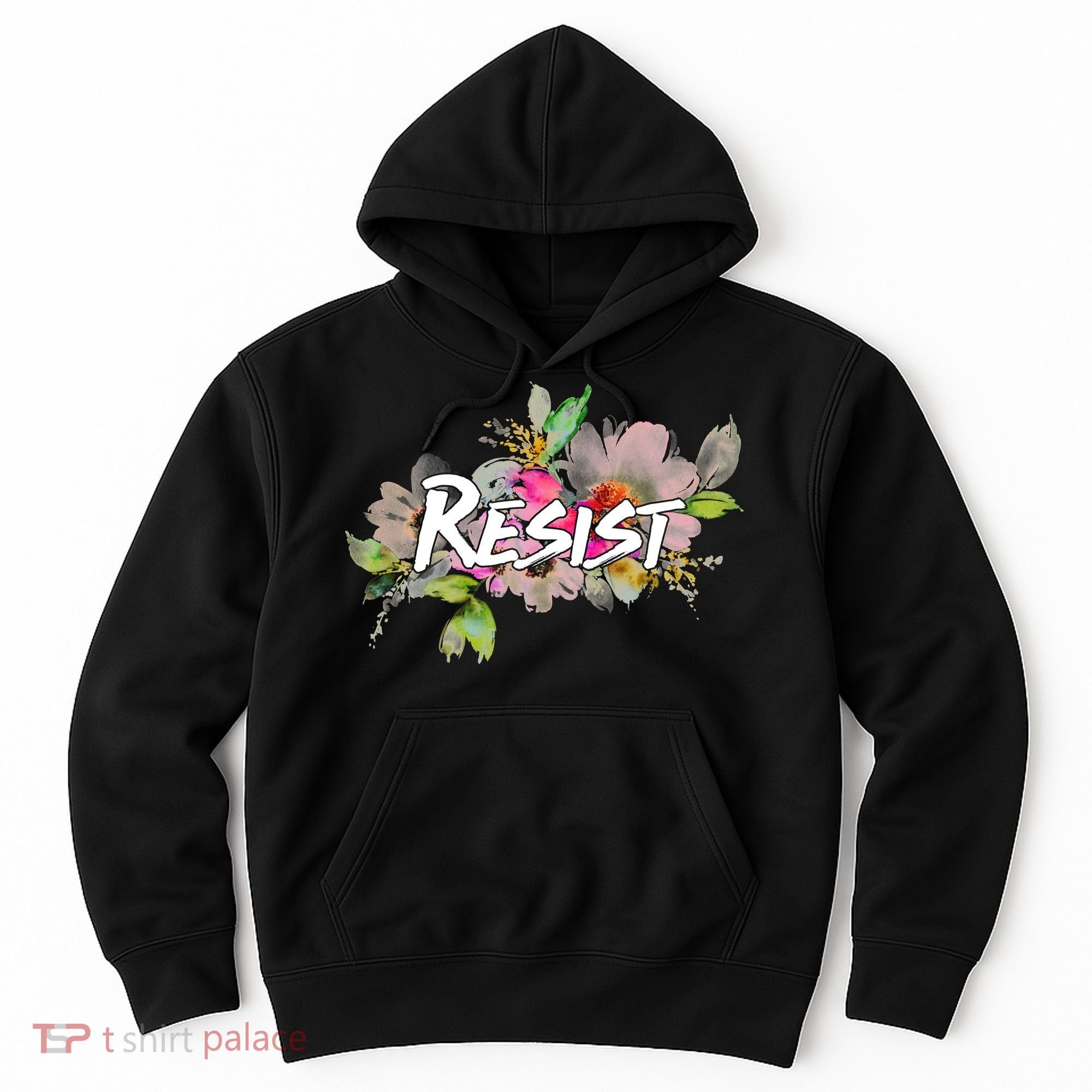 Resist Flower Logo Hoodie