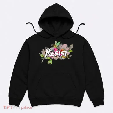 Resist Flower Logo Hoodie