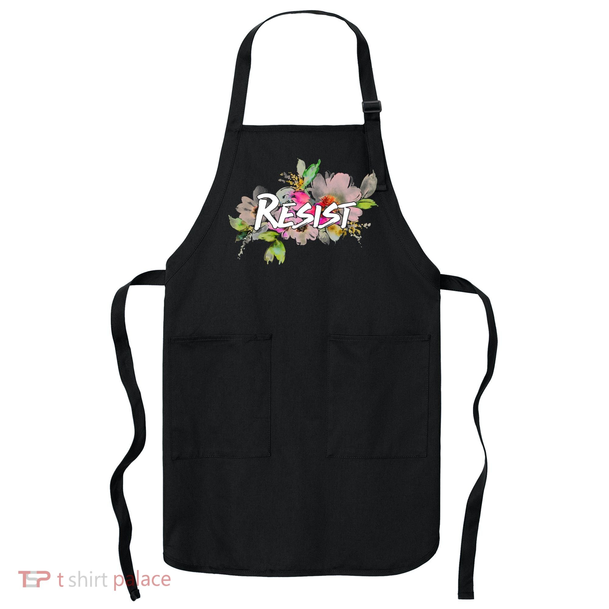 Resist Flower Logo Apron