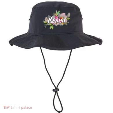 Resist Flower Logo Bucket Hat