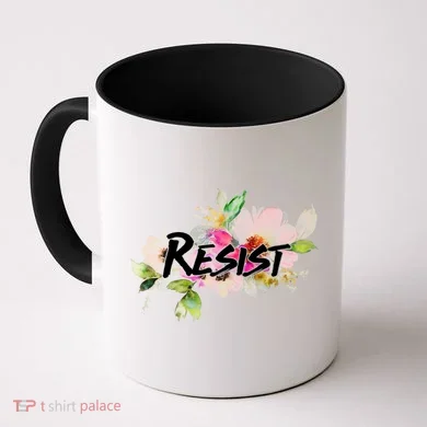 Resist Flower Logo Coffee Mug