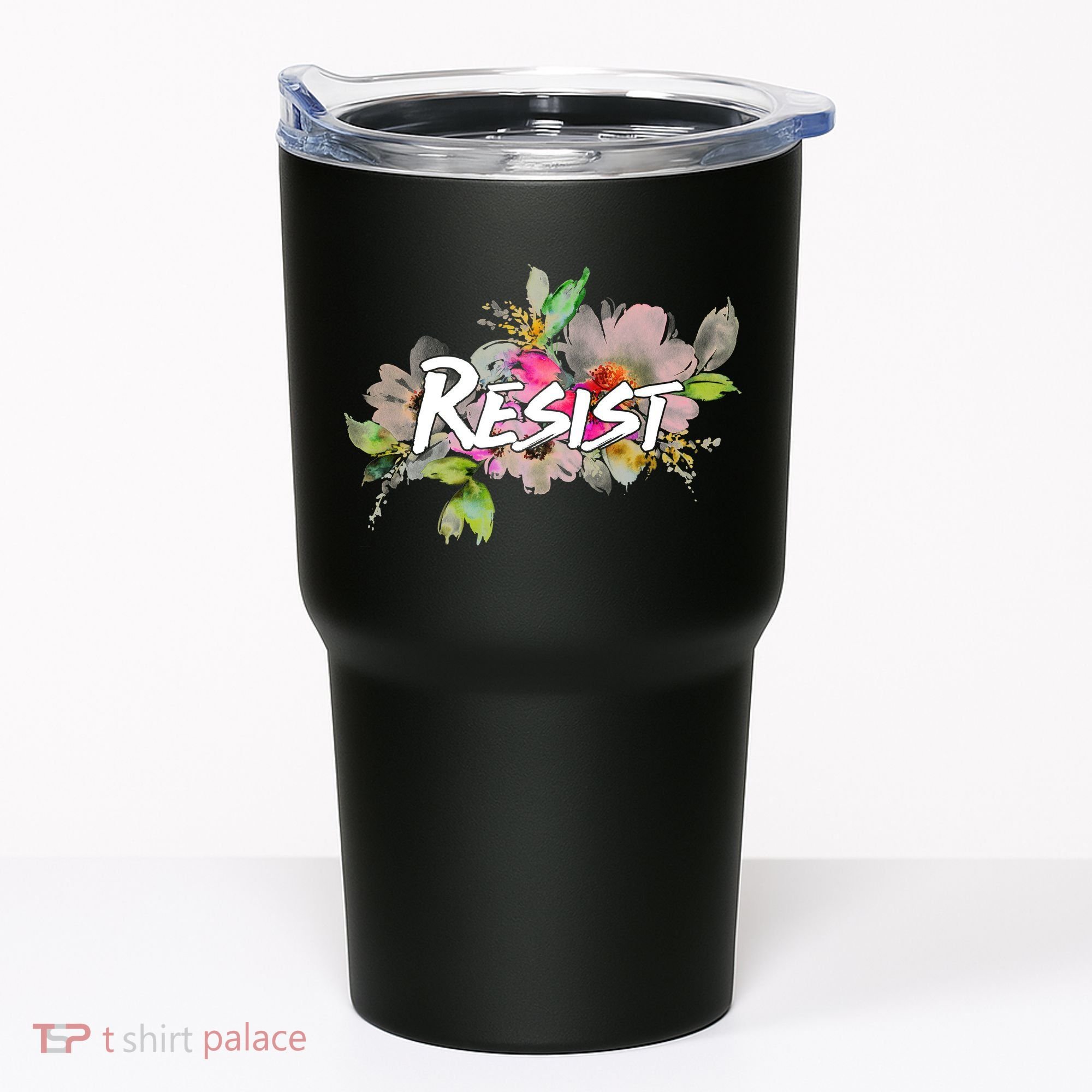 Resist Flower Logo Tumbler