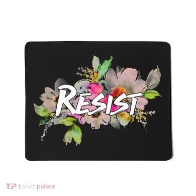 Resist Flower Logo Mousepad