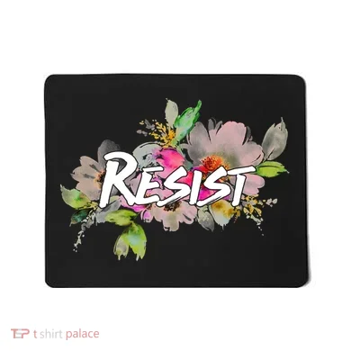 Resist Flower Logo Mousepad
