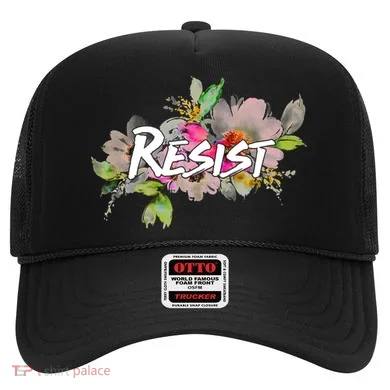 Resist Flower Logo Hat