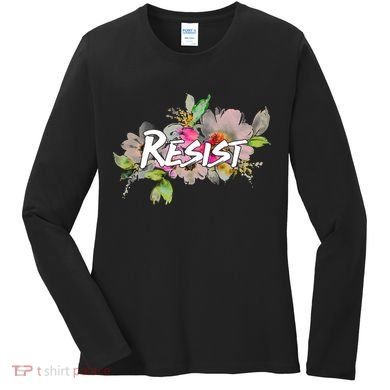 Resist Flower Logo Women's Long Sleeve Shirt