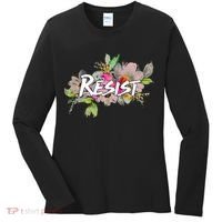 Resist Flower Logo Women's Long Sleeve Shirt thumb 0
