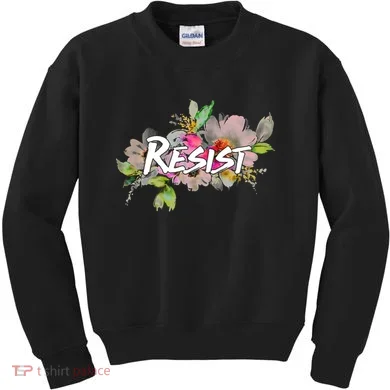 Resist Flower Logo Kids Sweatshirt