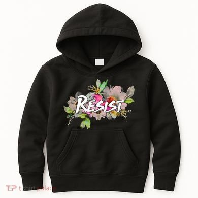 Resist Flower Logo Kids Hoodie