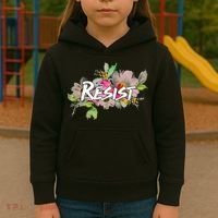 Resist Flower Logo Kids Hoodie thumb 3