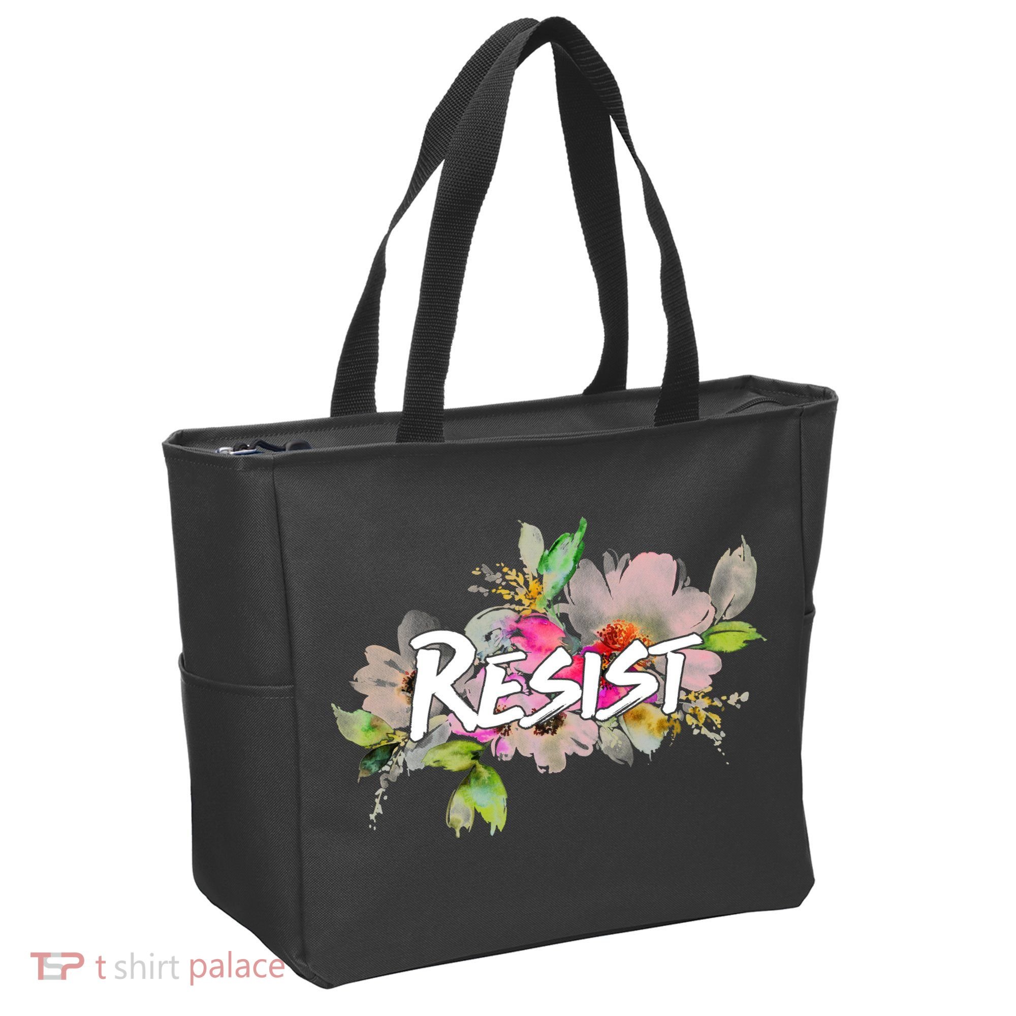 Resist Flower Logo Tote Bag