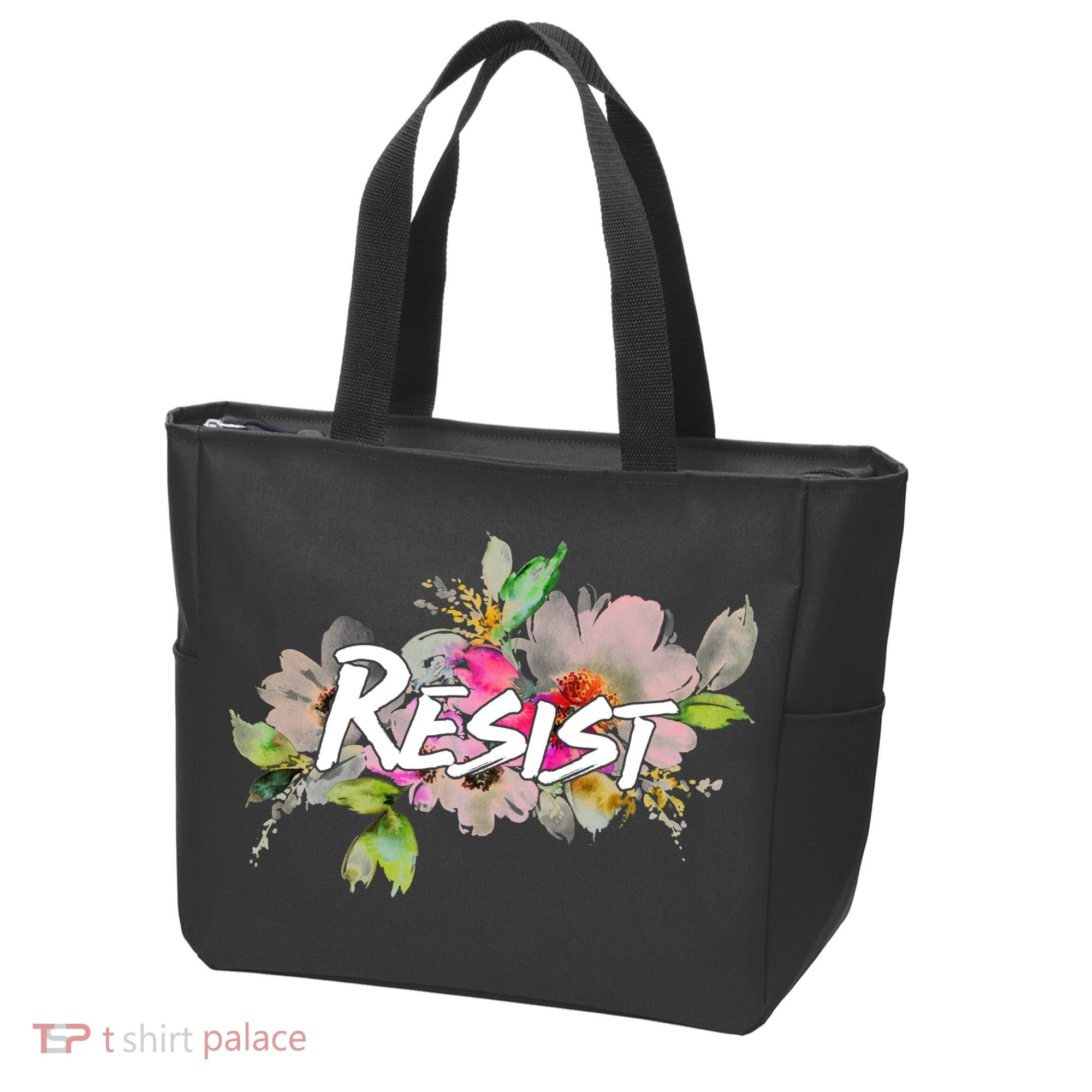 Resist Flower Logo Tote Bag