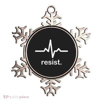 Resist Heart Beat Resistance Logo Ornament