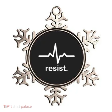 Resist Heart Beat Resistance Logo Ornament
