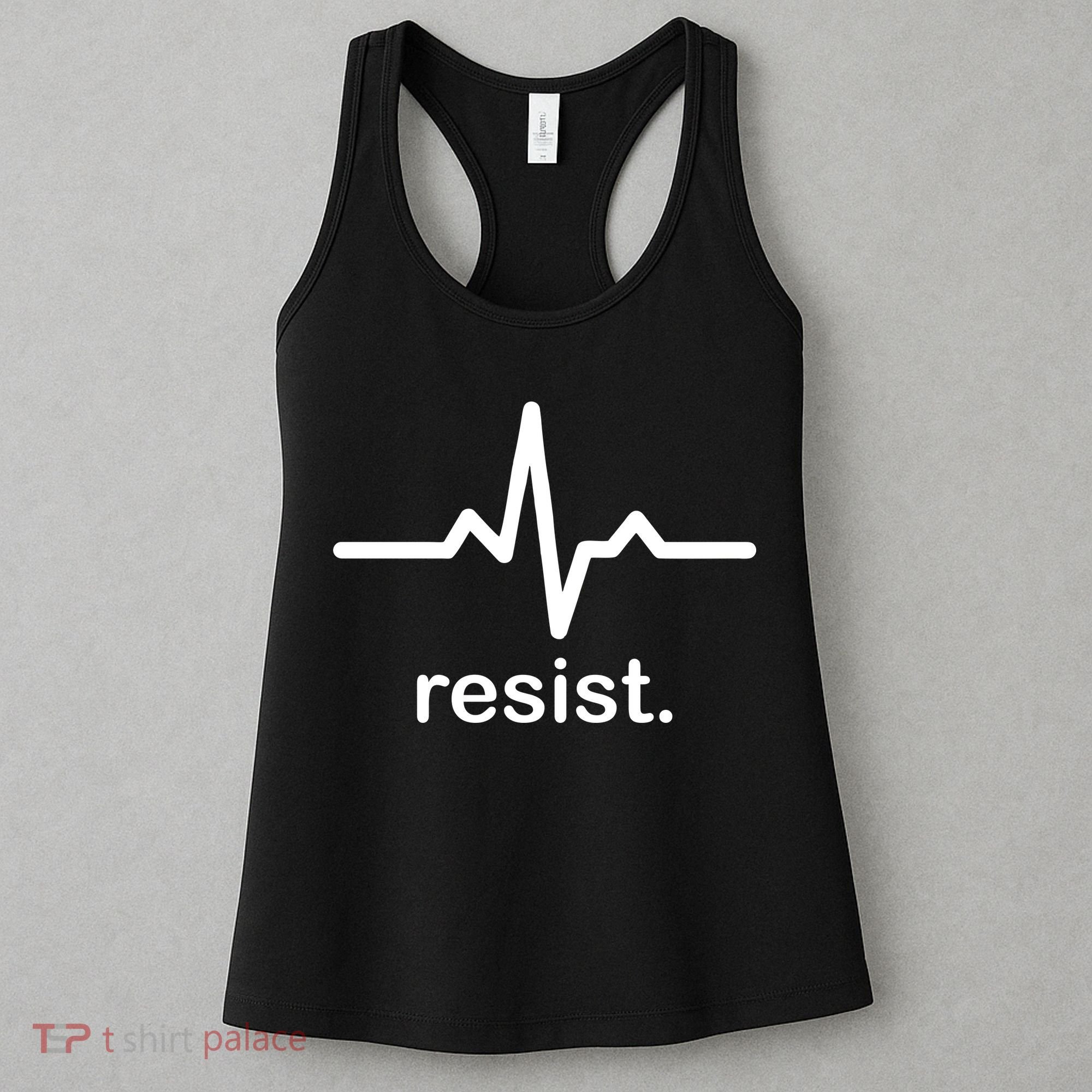 Resist Heart Beat Resistance Logo Women's Tank Top