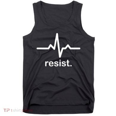Resist Heart Beat Resistance Logo Tank Top