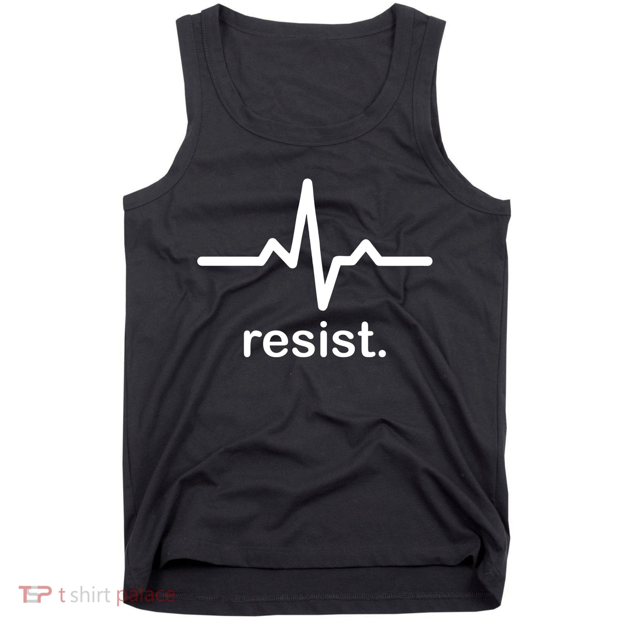 Resist Heart Beat Resistance Logo Tank Top
