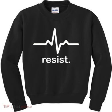 Resist Heart Beat Resistance Logo Kids Sweatshirt