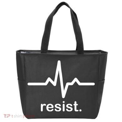 Resist Heart Beat Resistance Logo Tote Bag