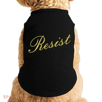 Resist Limited Gold Script Doggie Tank