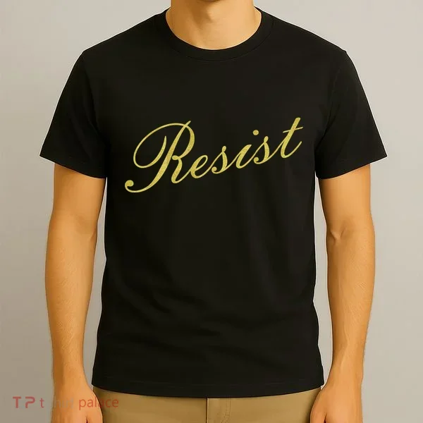 Resist Limited Gold Script T-Shirt