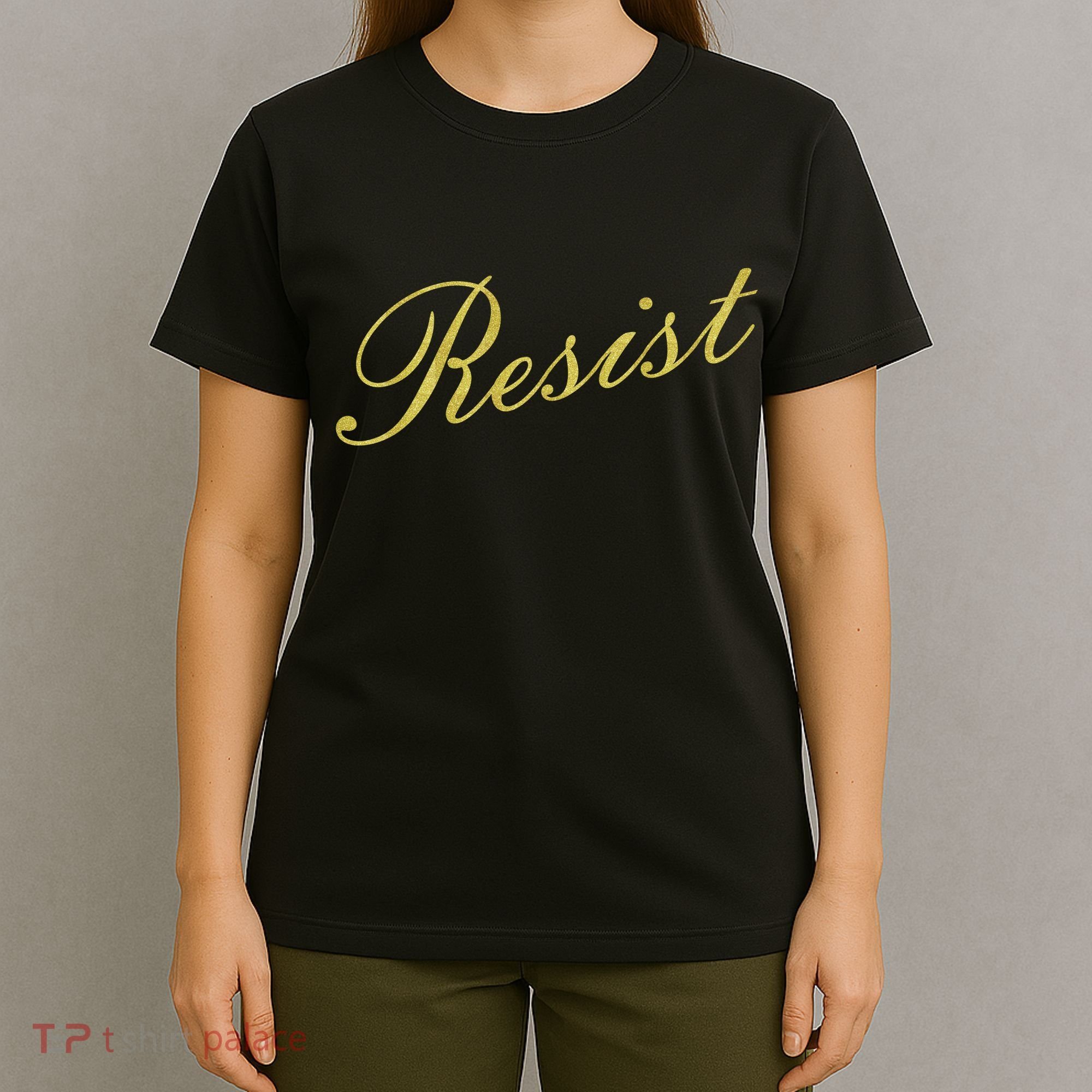 Resist Limited Gold Script T-Shirt