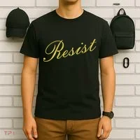 Resist Limited Gold Script T-Shirt thumb 6