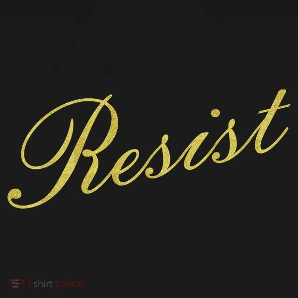 Resist Limited Gold Script T-Shirt