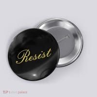 Resist Limited Gold Script Button thumb 0