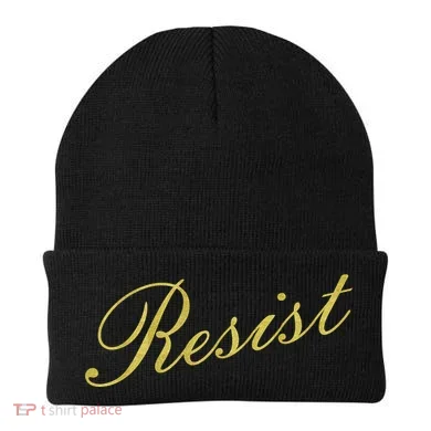Resist Limited Gold Script Beanie