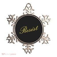 Resist Limited Gold Script Ornament thumb 0