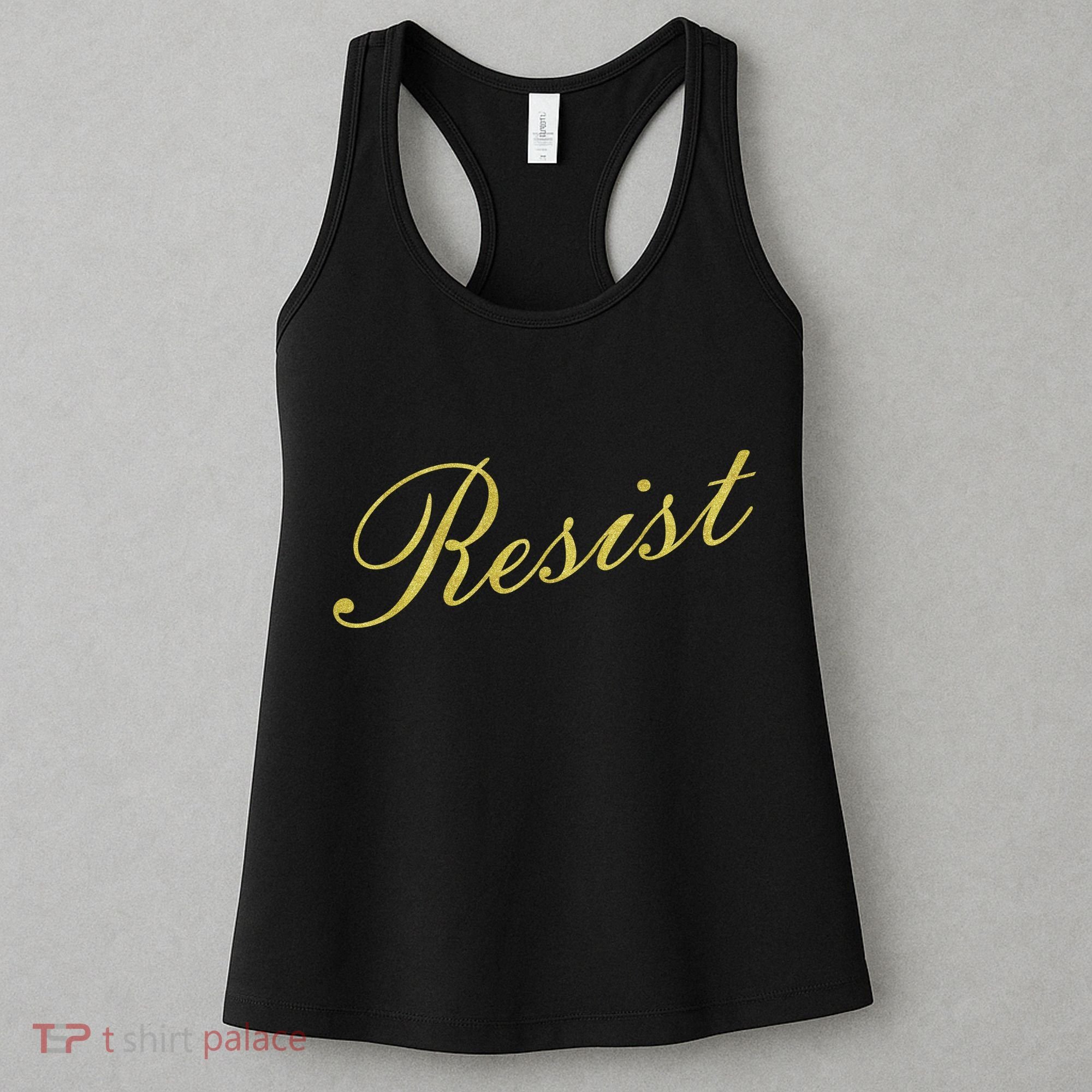Resist Limited Gold Script Women's Tank Top