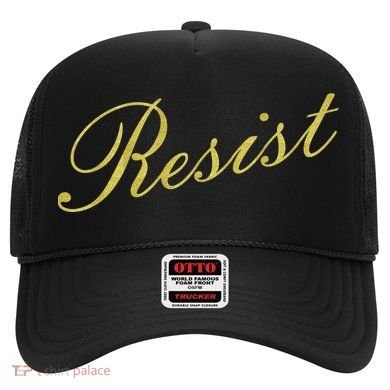 Resist Limited Gold Script Hat