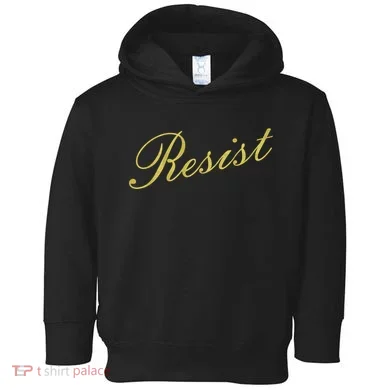 Resist Limited Gold Script Toddler Hoodie